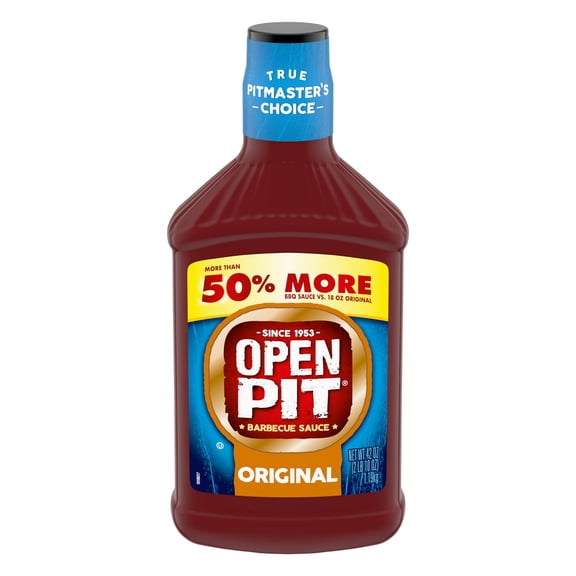 Open Pit Blue Label Original Barbecue Sauce, Value Size, 42 oz.