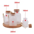 thumbnail image 4 of Botella recargable vacía Tapa de corcho de plástico Envase de tarro de polvo con cuchara de madera Tmvgtek Cuidado Belleza, 4 of 9