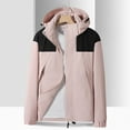 thumbnail image 3 of CYRBOKO Girls Zipper Jeckets, Casual Waterproof Windproof Long Sleeve Fall Outerwear Pink Size 14-16 T, 3 of 7