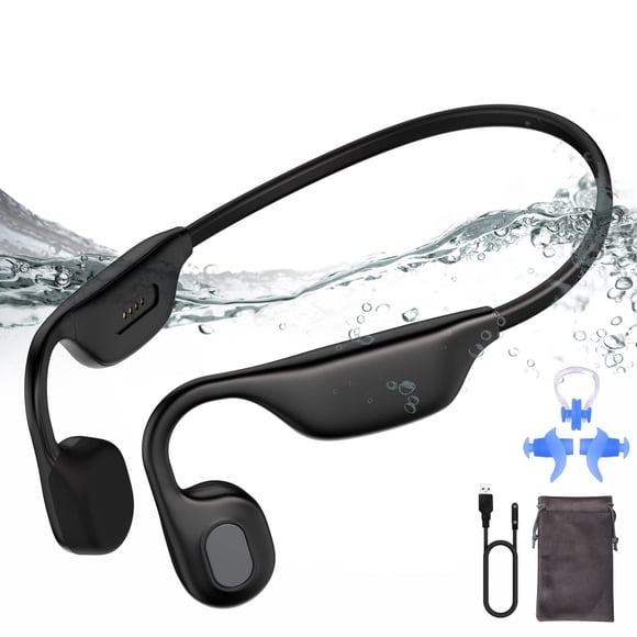 Auriculares de conducción ósea Tonfarb Open Ear Bluetooth negros