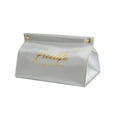 thumbnail image 1 of Desktop Tissue Box Car Paper Storage Case Faux Leather Napkin Contanier Decor for Office Living Room Flat Mouth, 1 of 7
