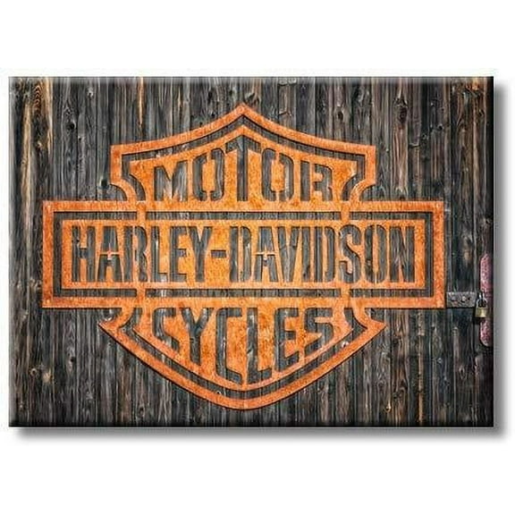 Harley Davidson Motorcycles Picture on Stretched Canvas, Wall Art Décor, Ready to Hang