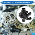thumbnail image 2 of Unique Bargains Car Thermostat for BMW E70 E71 X5 2007-2010 X6 2008-2010 Petrol Plastic Engine Coolant Thermostat Housing Assembly, 2 of 7
