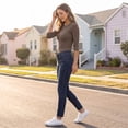 thumbnail image 4 of Womens 3/4 Sleeve Tops Casual Slim Fit Boat Neck T-Shirts Basic Spring Summer Tees M, 4 of 6