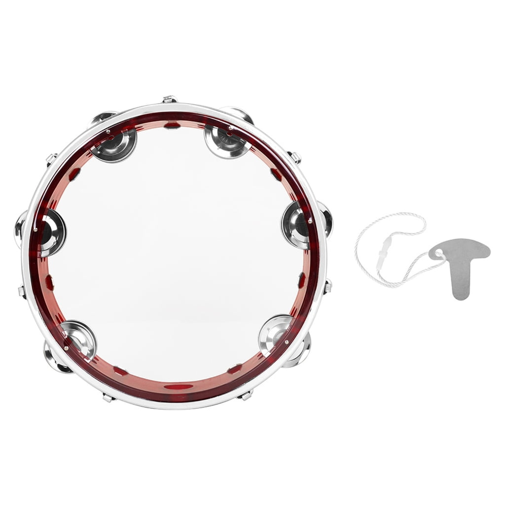 Double Row Tambourine Flower Form Musical Tambourine Metal Bells Handheld Toy
