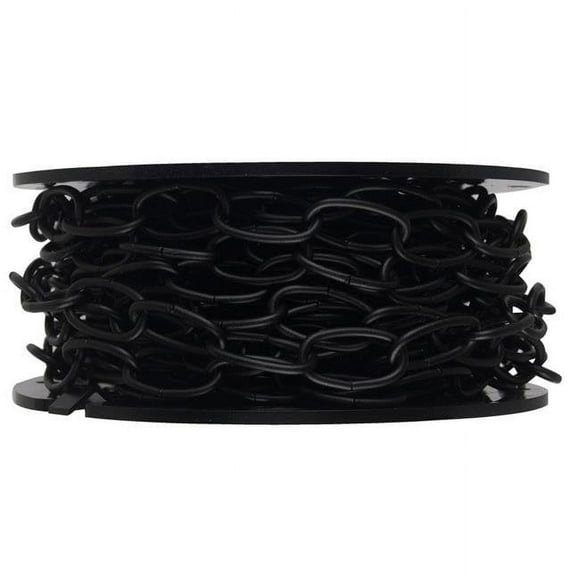 Campbell Chain 5365390 No.10 Metal Decorative Chain, Black - 0.14 in. Dia. x 1.21 in.