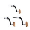 thumbnail image 2 of fastboy Fishing Reel Handle for Spinning Reel Wooden Handle Rocker Arm Crank Handle black S 1Set, 2 of 6