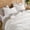 Bright White, variant on 100% Cotton Comforter Set Queen Size – Black, Linen-Like Texture, Super Soft & Breathable Lightweight Bedding Set, 3-Piece Durable Percale Comforter for All Seasons
