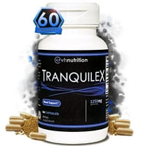 VH Nutrition TRANQUILEX | Stress Relief Supplement* | Ashwagandha, Passion Flower, Kava Kava, Lemon Balm, Licorice Root, and Lavender | 60 Capsules