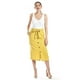 thumbnail image 1 of Falda midi con cinto Roman Fashion /Juvenil, 30483 (Mostaza) amarillo CH, 1 of 5