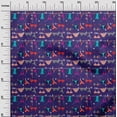 thumbnail image 3 of oneOone Velvet Purple Fabric Beach Wear Sewing Material Print Fabric By The Yard 58 Inch Wide, 3 of 4
