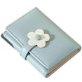 thumbnail image 2 of MasteelfCA Simple Style Student Purse Flower Pattern Fashion Wallet Folding Korean Style Girl Purse, 2 of 8