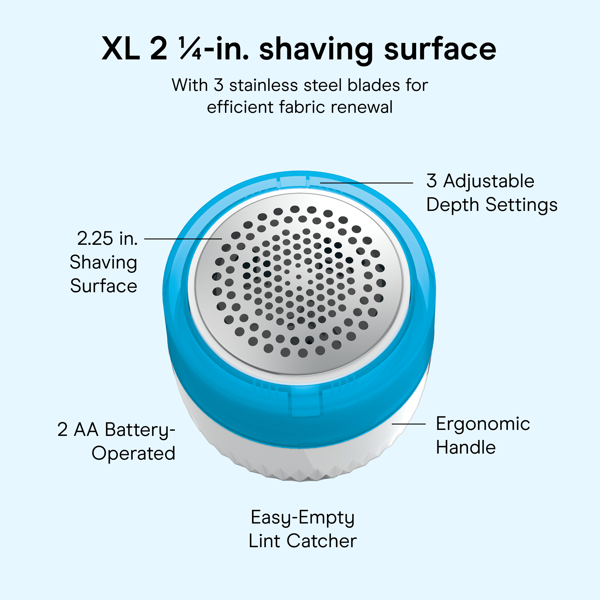 (6 pack) Conair Fabric Shaver for Furniture and Clothing - Extra-Large Shaving Surface