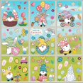 thumbnail image 1 of 88 pcs Easter window stickers, cute bunny egg gnome dwarf electrostatic window stickers window glass door stickers,9 Sheets Window Party Supplies, 1 of 3