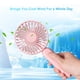 thumbnail image 3 of leyfeng Mini ventilador de mano USB, ventilador de refrigeración portátil recargable para exteriores con soporte para teléfono móvil para viajes al aire libre, 3 of 8
