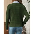 thumbnail image 4 of Coglid Textured Knit Cardigans for Womens with Button-Down Front Classic Design Fall Winter Sweaters for Womens Solid Color Cardignas for Ladies, 4 of 6