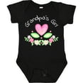 thumbnail image 3 of Inktastic Grandpa's Girl Heart Flowers Girls Baby Bodysuit, 3 of 5