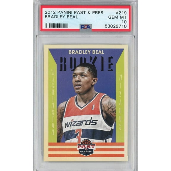 Graded 2012-13 Panini Past  Present Bradley Beal #219 Rookie RC Basketball Card PSA 10 Gem Mint