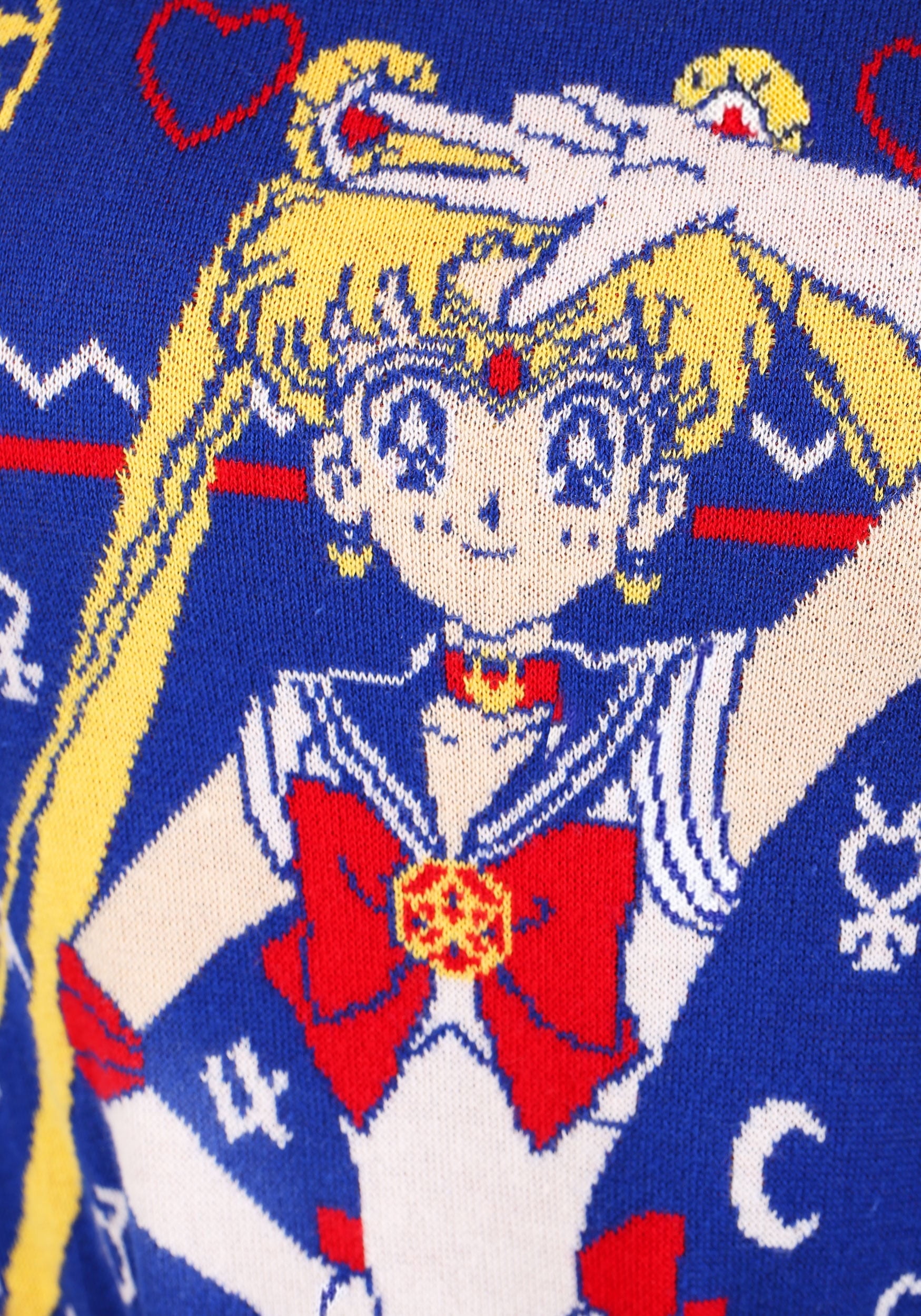 Sailor Moon Fair Isle Adult Ugly Christmas Sweater - Walmart.com