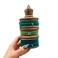 thumbnail image 2 of 6" Green, Olive Green, and Blue Arts and Crafts Supplies Velvet Trio Spindle, 2 of 5