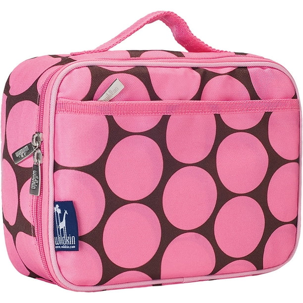 Wildkin - Wildkin Polyester Lunch Box, Big Dot Pink - Walmart.com