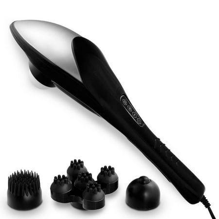 Gymax Electric Handheld Deep Tissue Percussion Massager Rechargeable Vibration (Best Handheld Electric Massager)