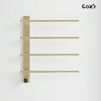 COZY  Heated Towel Warmer Rack for Bathroom with Timer & Adjustable Temperature EB04-BG-242003