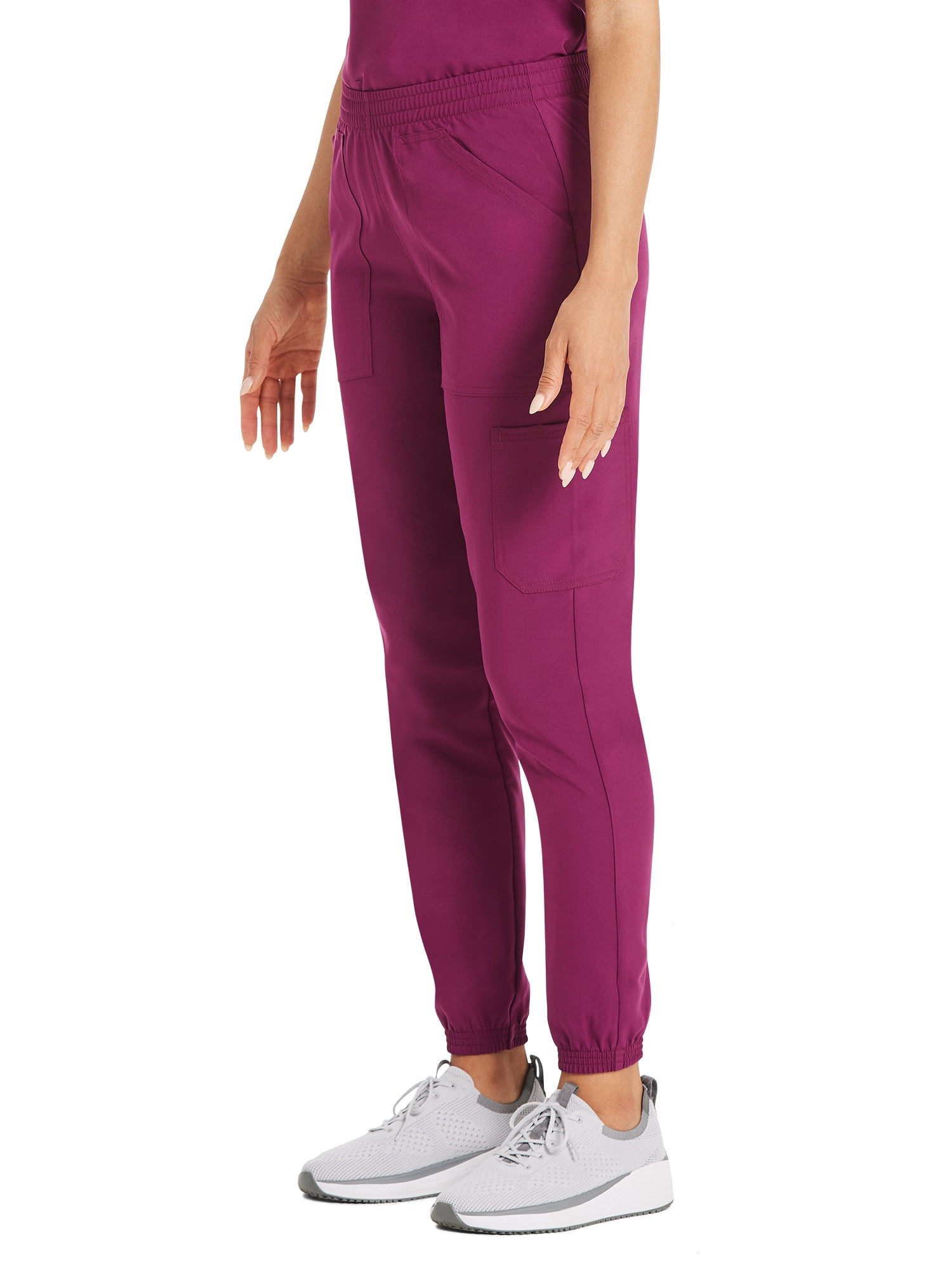 Scrubstar Women's Core Essentials Stretch Pull-On Jogger Cargo Scrub Pants, Sizes XS-3XL