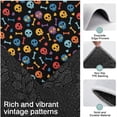 thumbnail image 3 of Black Colorful Skull Bone Pattern Kitchen Rugs Sets Of 3,Kitchen Runner Rugs Non Skid Washable,Decorative Kitchen Floor Mats for Kitchen,Sink,Laundry,17"x30"+ 17"x47" + 17"x59", 3 of 6