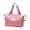 Pink, variant on Large Capacity Travel Bag Expandable Travel Duffel Two Layer Travel Organizer Foldable Bag Carry On Tote Bag Style A For Gym Overnight Weekend , 1Pack Pink