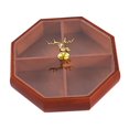 thumbnail image 2 of Divided Serving Tray Dustproof Snack Tray for Kitchen Chinese New Year Party deer handle, 2 of 8