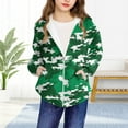 thumbnail image 4 of YUNAFFT Boys Girls Hooded Sweatshirt Camo Print Full-Zip Casual Sporty Design Military Streetwear Urban Style, 4 of 8
