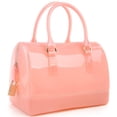 thumbnail image 1 of MIFORINES - Bolso de mano con forma de almohada de verano para mujer, color caramelo, vidrio transparente, Rosado, 26*15*18cm/10.2*7*5.9, 1 of 5