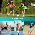 thumbnail image 2 of Sainberth 4 Pairs Mens Grip Soccer Socks Non Slip for Football Basketball Sports, 2 of 6
