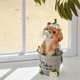 thumbnail image 4 of Billuyoard Lámpara con energía Solar para jardín, letrero de bienvenida, estatua de Animal Adorable, luz de camino para patio trasero, LED recargable Iluminación y accesorios Billuyoard HA011178-02B, 4 of 6