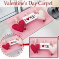 thumbnail image 2 of Holiday Doormat, Polyester Living Room Carpet Decor, Valentine'S Day Welcome Doormat, Polyester Carpet for Living Room Bedroom Indoor Outdoor Home Decor Pink, 2 of 8
