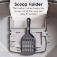 thumbnail image 6 of Enclosed Corner Litter Box with Scoop, Hooded Litter Tray for Corners, Space-Saving Covered Litter Box, Odor Defensive, Gray, 6 of 6