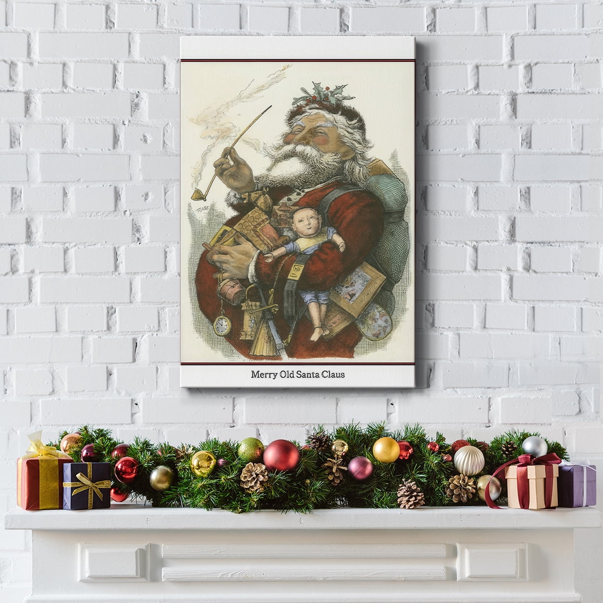 Merry Santa- Gallery Wrapped Canvas