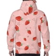 thumbnail image 7 of Sikiie Strawberry Men's Hoodie, Essentials Hoodie, Sweatshirt, Pullover Hooded Sweatshirt for Men-Large, 7 of 7
