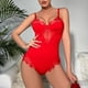 thumbnail image 5 of Gibobby Conjunto de lencería Sexy Liguero con Medias y Tanga Lingerie Set de Dormir Mujer Lenceria Mujer Talla Grande Mujer Sexy Bralette y Tanga Pijamas en Pareja(Rojo, XXG), 5 of 5