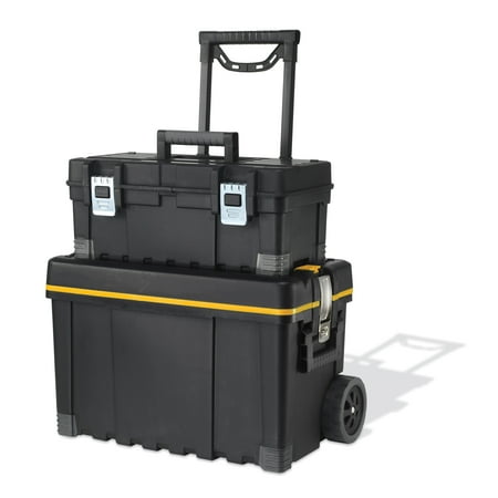 UPC 731161043246 product image for Keter  Multiple Storage Black Plastic Portable 22-inch Tool Box and 25-inch Util | upcitemdb.com