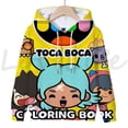thumbnail image 3 of Sudadera con capucha del juego Toca Life World para niños, 3D Anime, ropa de abrigo de dibujos animados, jersey informal para niños y niñas, sudadera Toca Boca para otoño, 3 of 5