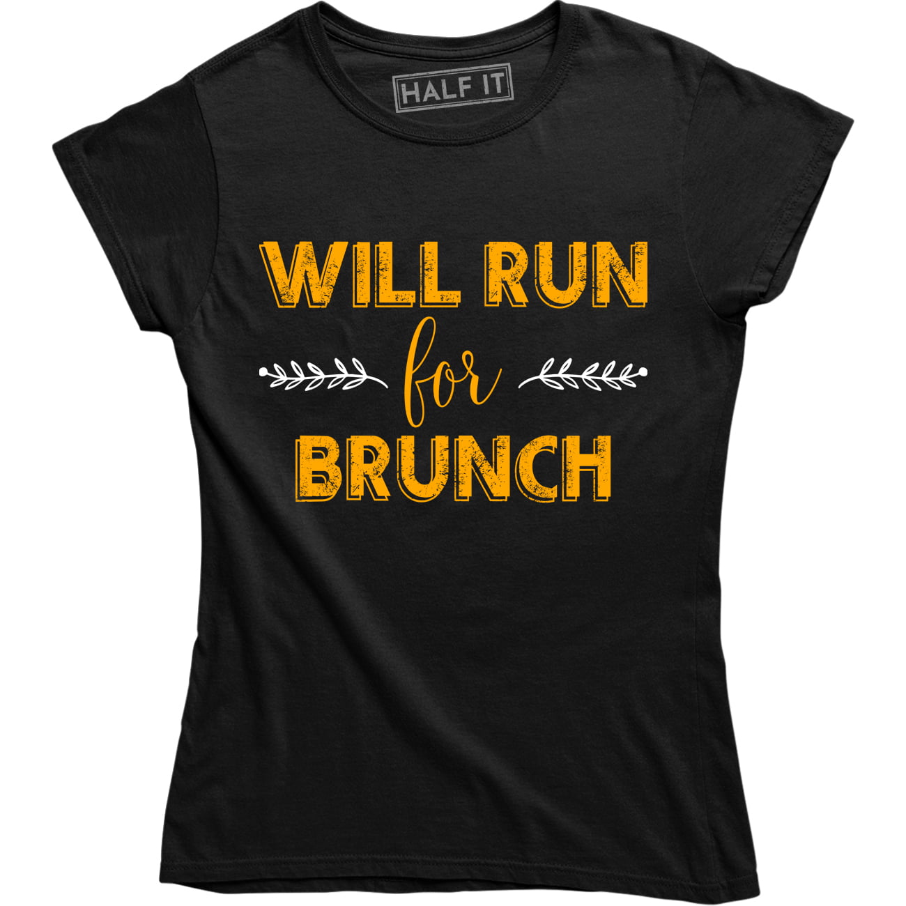 Run Brunch Funny Vegan Vegetarian Fitness Women's T-Shirt -