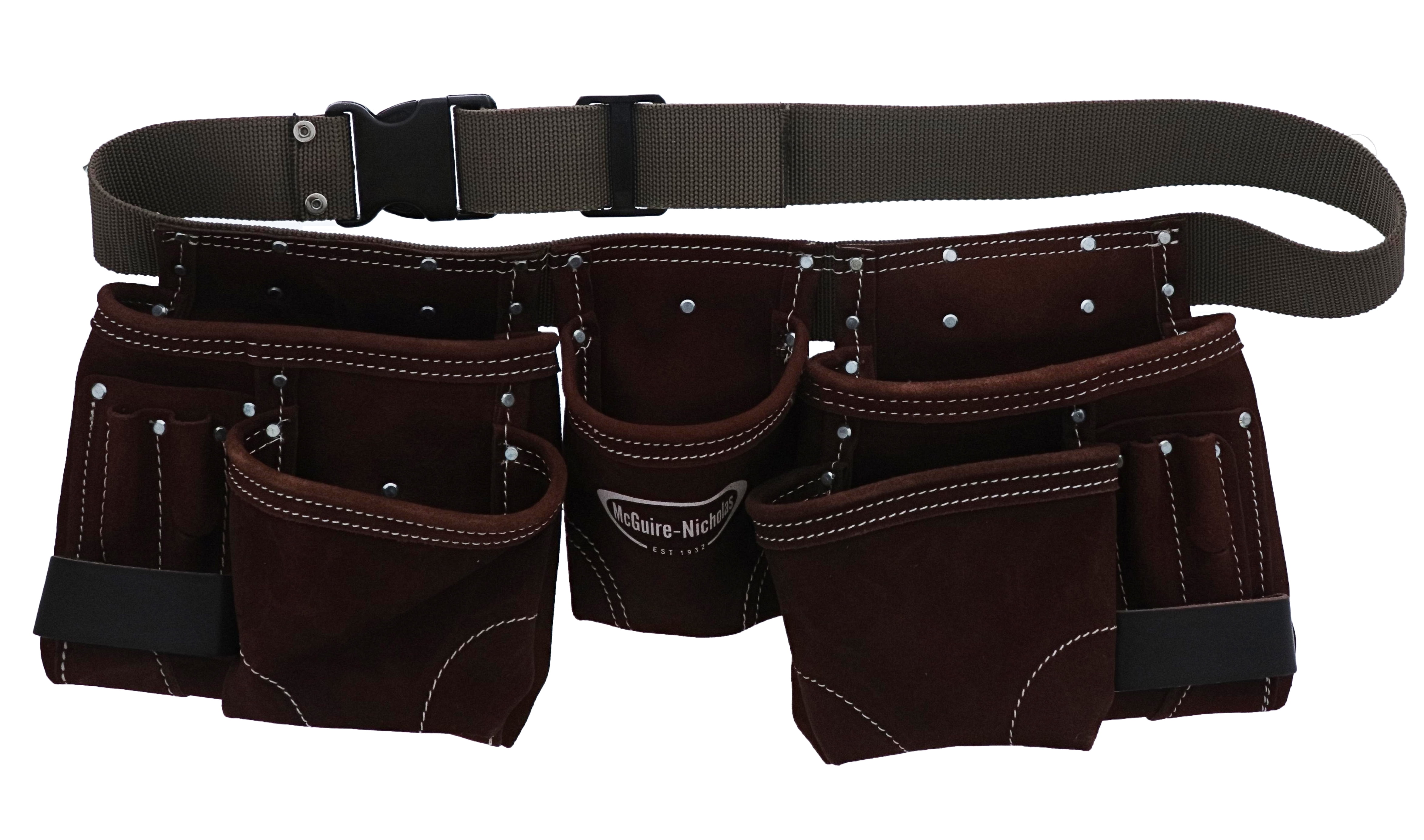 McGuire-Nicholas 10-Pocket Full Grain Leather Nail Tool Apron Carpenter Belt Rig McGuire-Nicholas 10-Pocket Full Grain Leather Nail Tool Apron Carpenter Belt Rig
