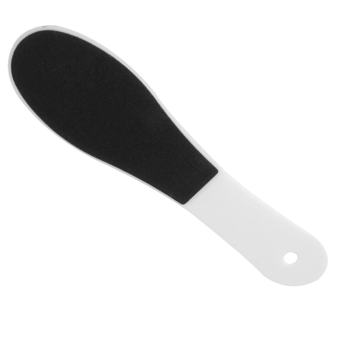 Unique Bargains White Plastic Handle 2 Sides Remover Foot File Massage Pedicure Tool