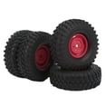 thumbnail image 2 of 1.9 Inch RC Tires, Excellent Grip RC Car Tyre Rubber  For RC Off Road Vehicles For RC Crawler Black,Red,White, 2 of 8