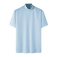 thumbnail image 4 of Erwazi Mens Knit Shirts Casual Crewneck Short Sleeve Tees Trendy Fashion Lounge T-Shirt, XL, 4 of 5