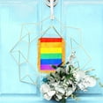thumbnail image 5 of Anley 4 X 6 Inch Rainbow Fringy Window Hanging Flag - Rainbow LGBT Gay Pride Hanging Flag, 5 of 6