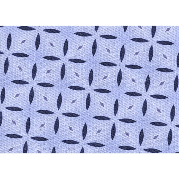Ahgly Company Indoor Rectangle Patterned Heavenly Blue Area Rugs, 5' x 8'