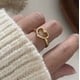 thumbnail image 1 of 925 anillos de plata esterlina para mujer pareja minimalista hecho a mano anillo de corazón de oro joyería de fiesta regalo prevenir alergias, 1 of 2